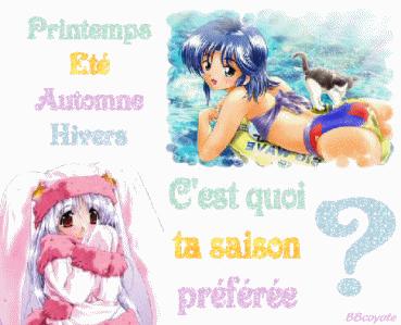 C'est quoi ta saison préférée ???